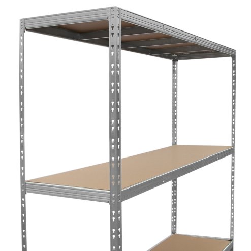 Heavy Duty Garage Shelving Extra Wide Boltless Racking 1200KG Capacity Galvanised Steel Metal 3 Tier Shelves Storage Unit Warehouse Home Shed Industrial 1 Bay | 2000 x 1860 x 600mm