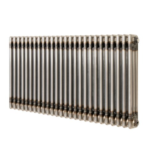 Traditional 3 Column Radiator - 600 x 1190mm - Raw Metal