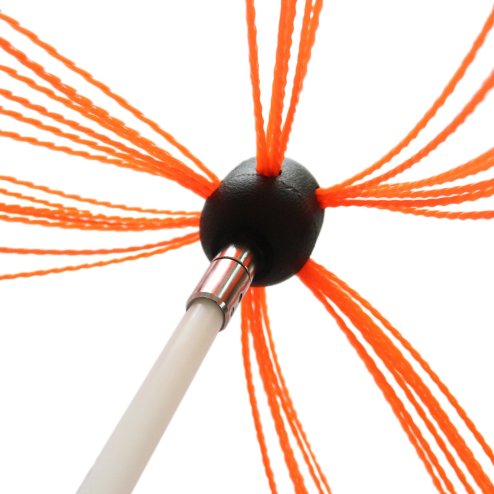 Chimney Cleaning Brush Kit, Drill Powered Cleaner, Rotary Sweeping Brush, 7m, Wood Burner, Fireplace, Flue, Reinforced Nylon Flexible Rods, FREE Storage Bag, FREE Dust Sheet, Includes Drill Adapter & Allen Key