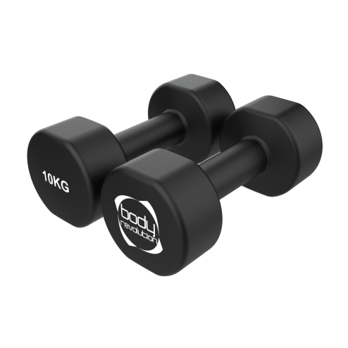 2 x 10KG Neoprene dumbbells Image