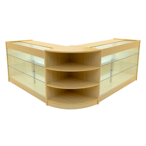Apollo LED Shop Counter Set LM60 & 2 x K1500 - Maple Image