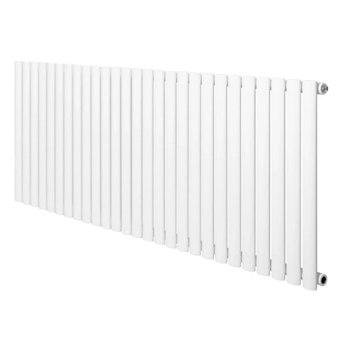 Oval Single Column Radiator - 600 x 1620mm - White