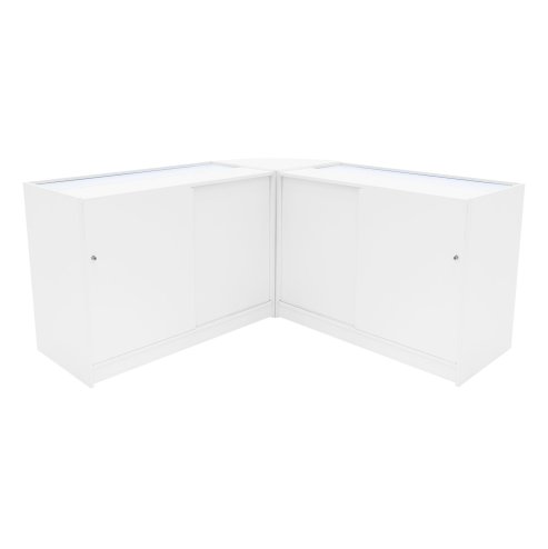 Apollo LED Shop Counter Set LM60 & 2 x K1200 - White