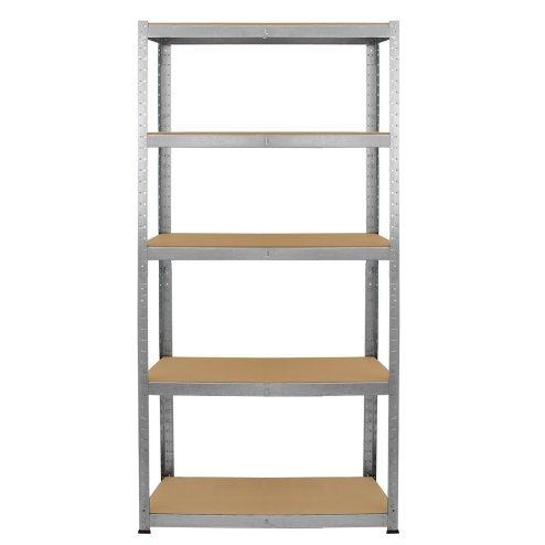 Garage Racking Bundle 4 x 90cm Heavy Duty Racks & 1 x Corner Unit / Galvanised Steel Storage Shelving Warehouse Shed Heavy Duty Rack