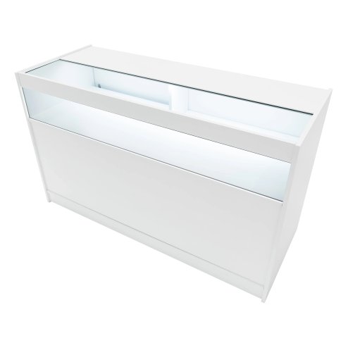 Iris LED Shop Counter Set CM60 & 2 x B1500 - White