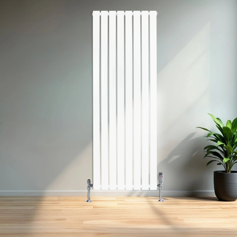 Flat Single Column Radiator - 1600 x 560mm - White