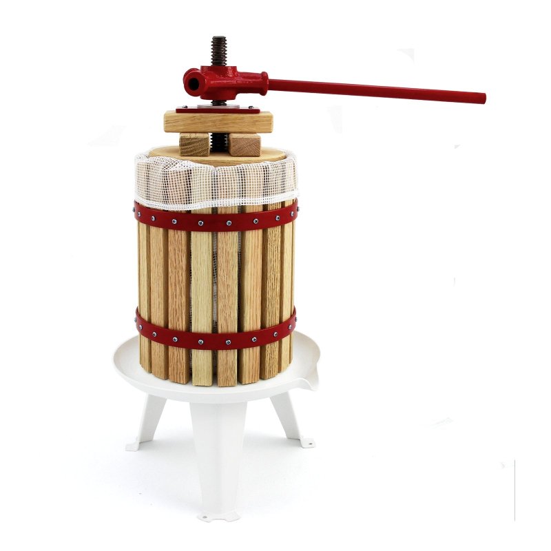 KuKoo Manual Apple Fruit Press for Homemade Juice, Wine & Cider Making, 18 Litre, Wooden