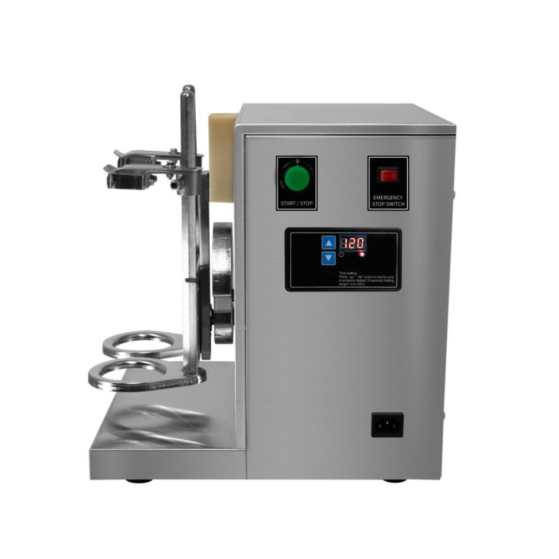Professional Double-Cup Tea Shaker for Bubble Tea Automatic 120W Shaker with Digital Timer, 2 x 700ml Shaker Bottles, 350ml-1000ml Capacity, 400 r/min Rotation Speed, Stainless Steel Design