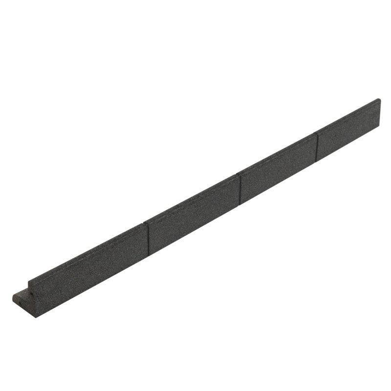 Flexible Lawn Edging 50 x 1.2m With Mallet - Grey