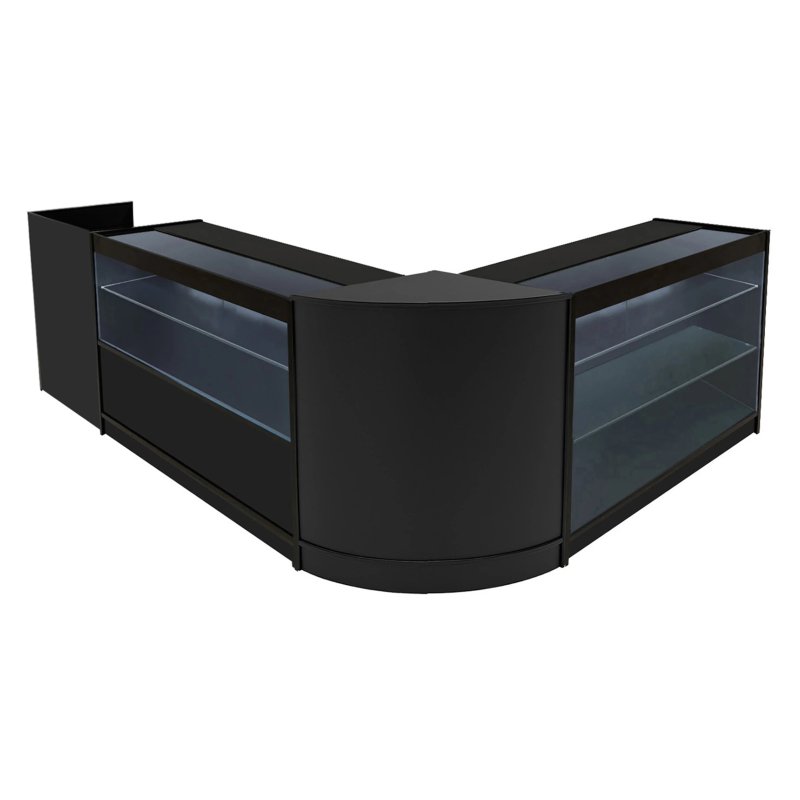 Vega LED Shop Counter Set K1200, C1200, TB60 & CM60 - Black