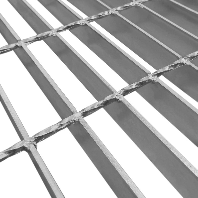 Galvanised Grating Floor Forge Walkway Mesh Floor Panel Grid Drainage Gutter Vent Heavy Duty Weatherproof Steel Zinc Coated 500mm x 500mm x 30mm 4mm Metal Thickness 250kg Load Capacity