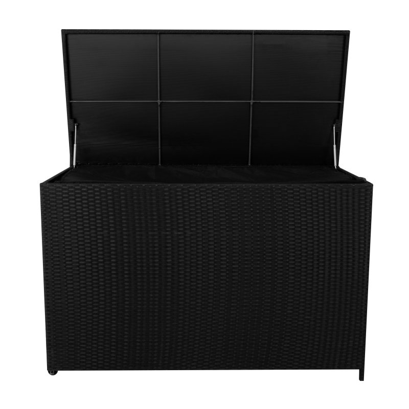Rattan Cushion Storage Box 996L - Black