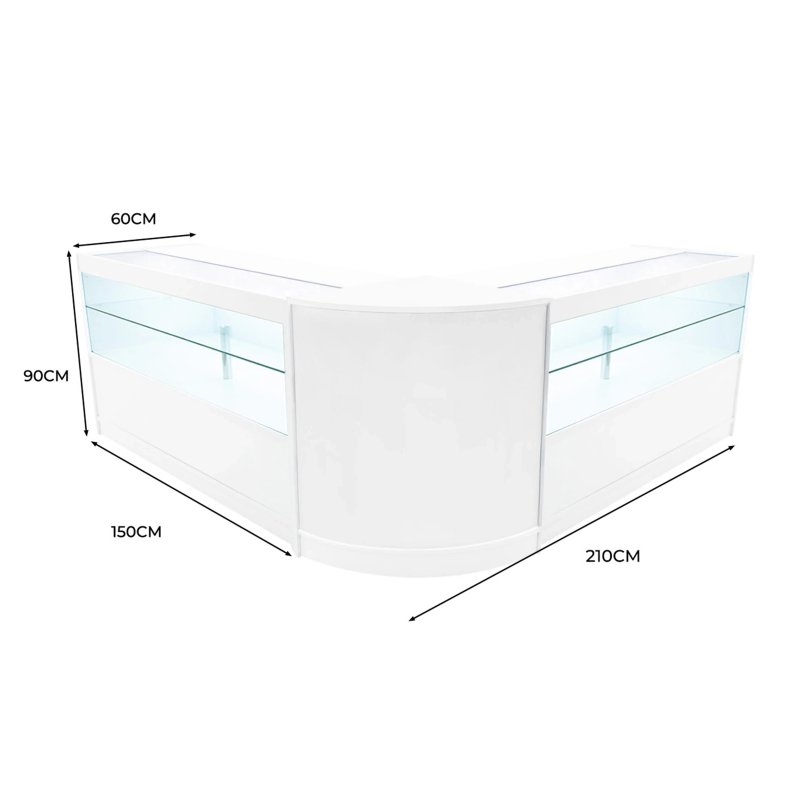 Selene LED Shop Counter Set CM60 & 2 x C1500 - White