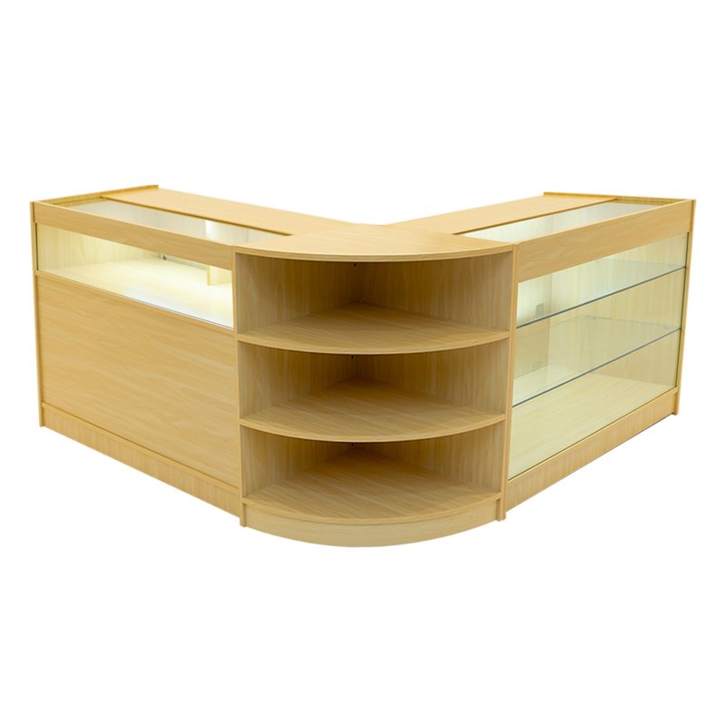 Demeter LED Shop Counter Set K1200, B1200 & LM60 - Maple