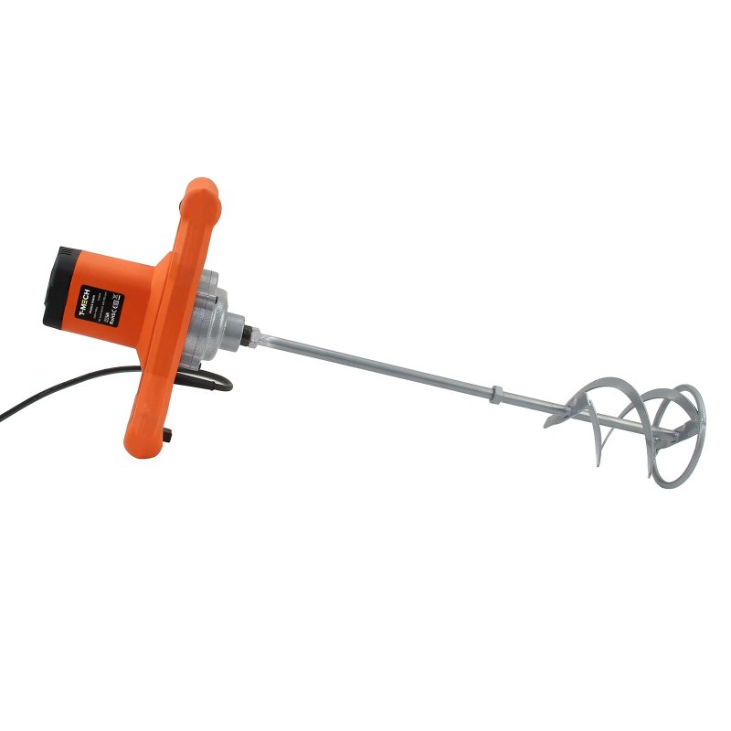 T-Mech 1600W Paddle Mixer Plaster Mixing Tool Paint Stirrer, M14 140mm Paddle / 230V 13A UK Plug