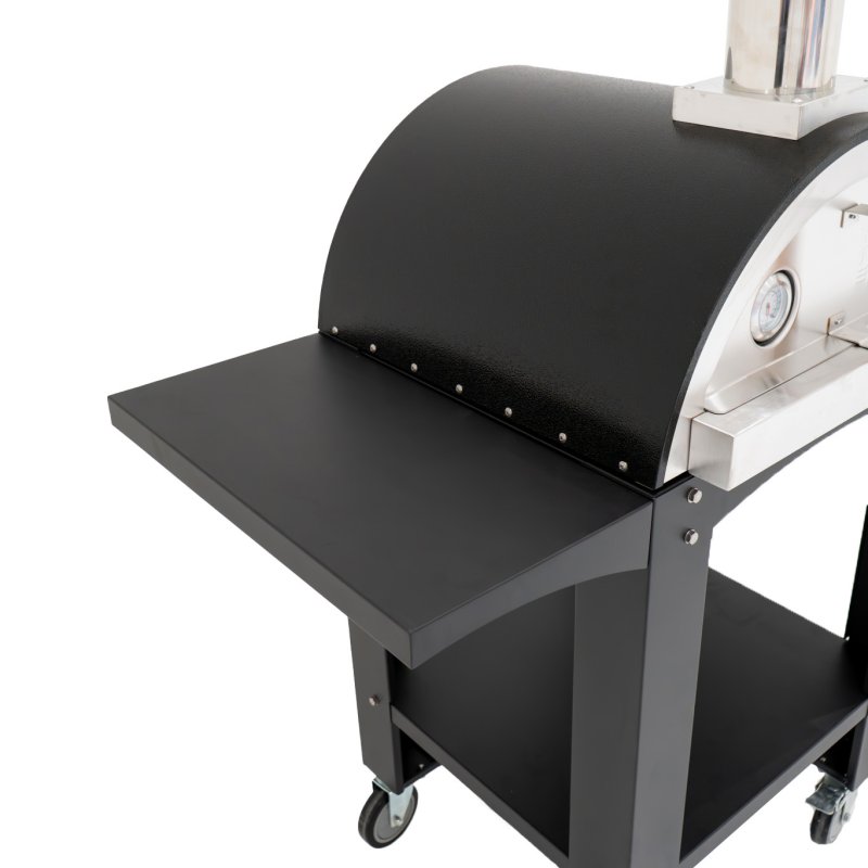 Extra Large Freestanding Wood-Fired Pizza Oven with Prep Stations, Peel, Stone, and Rain Cover, BBQ Grill Pizza Flavoured Wood Chips Applewood 1.4kg & Oak Wood Chips 1.4kg Bundle