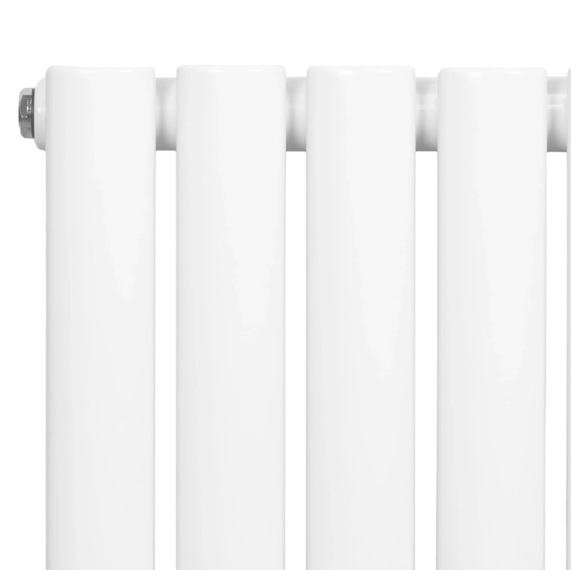 Oval Single Column Radiator - 600 x 1440mm - White