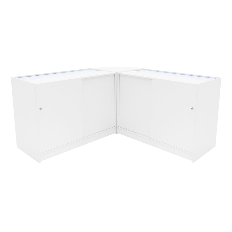 Andromeda LED Shop Counter Set LM60 & 2 x C1200 - White