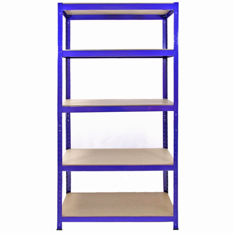 5 x T-Rax Heavy Duty Racking Units 90cm Greenhouse Shed Warehouse Garage Storage Shelving Blue Bays Shelves Metal Utility Racks Steel