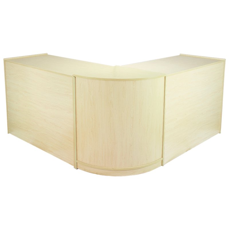 MonsterShop Zodiac Shop Counter Cabinets & Retail Display Showcase Set, Maple, Melamine MDF
