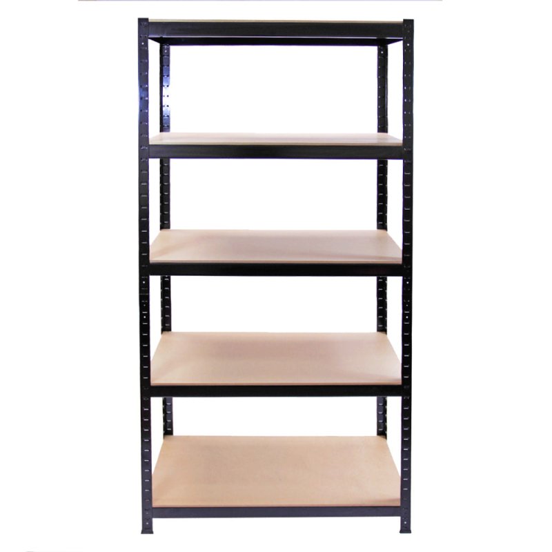 10 x Monster Racking 90cm Black Garage / Utility / Shed Storage Racks Bays / Warehouse Shelving / FREE Rubber Mallet