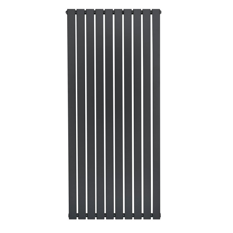Flat Single Column Radiator - 1600 x 700mm - Anthracite Grey