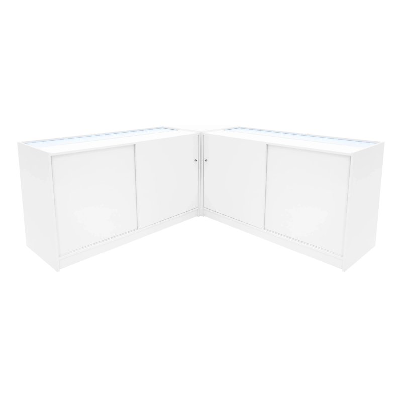 Triton LED Shop Counter Set K1500, B1500 & CM60 - White