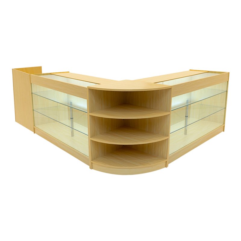 Retail Bundle: Maple Astro LED Shop Counter, 40 Sand Heavy Duty Carpet Tiles (10m²), & 5 Counterfeit Money Detector Pens