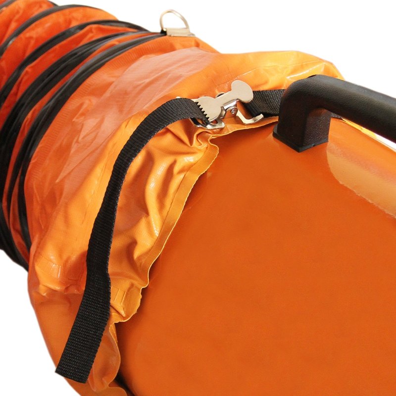 Dust Extractor Ventilation Fan 300mm Portable 6m Duct Hose Workshop Fume Air Blower Industrial PVC Ducting Ventilator