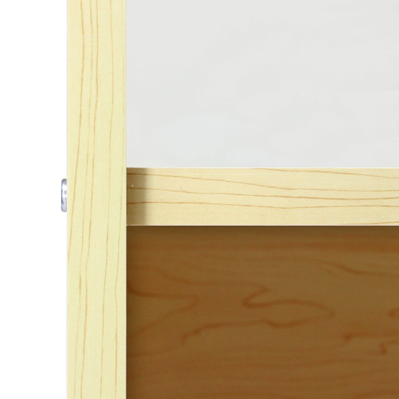 MonsterShop C1200 Shop Counter Glass Retail Showcase Display Cabinet, Maple, 120cm x 90cm x 60cm