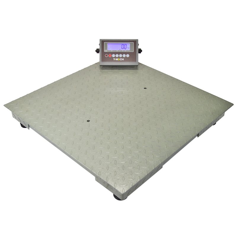 T-Mech Industrial Platform Pallet Weighing Scales, Steel, 80cm x 80cm