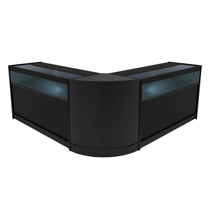 Iris LED Shop Counter Set CM60 & 2 x B1500 - Black