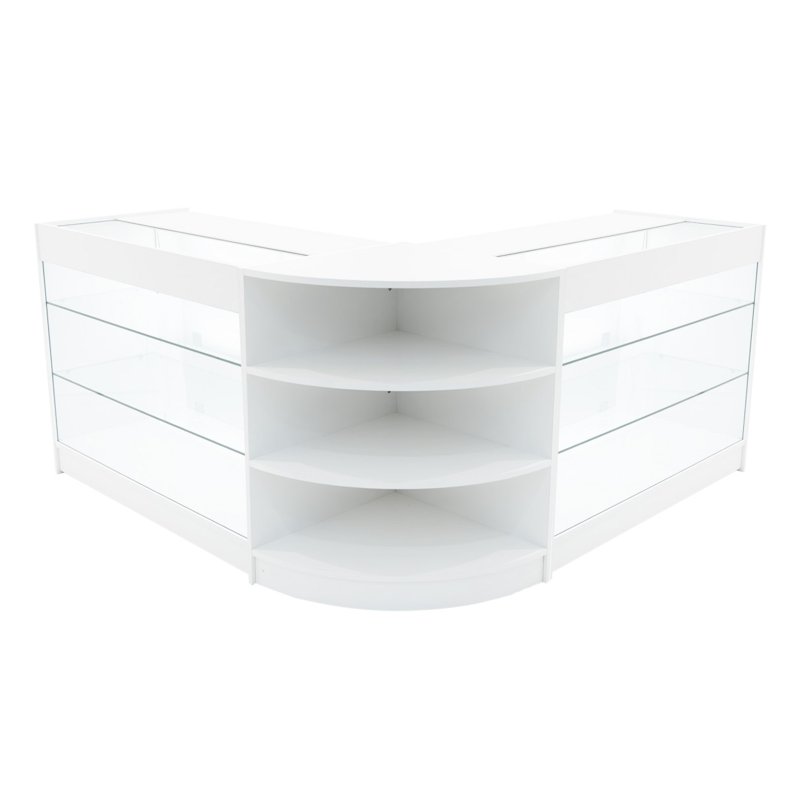 Apollo LED Shop Counter Set LM60 & 2 x K1200 - White