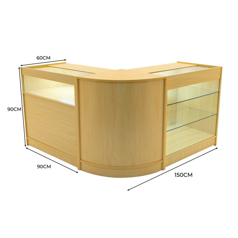 Triton LED Shop Counter Set K900, B900 & CM60 - Maple