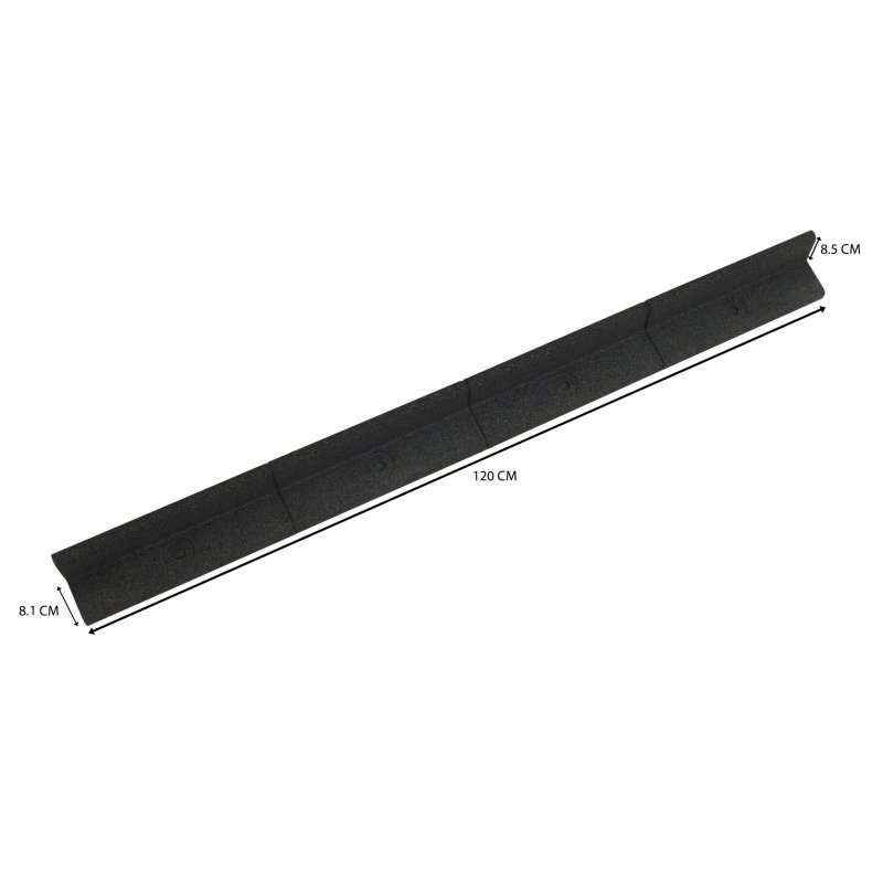 Flexible Lawn Edging 46 x 1.2m With Mallet - Black