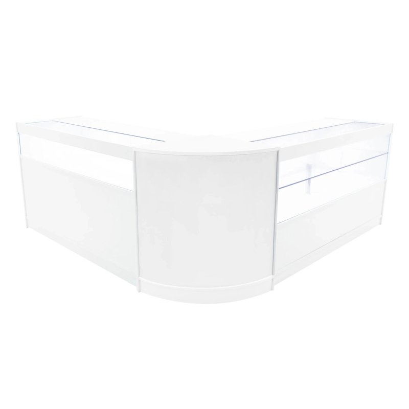 Adonis LED Shop Counter Set B1500, C1500 & CM60 - White