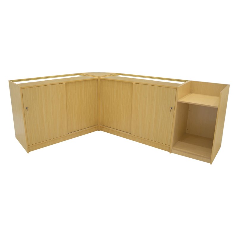Gravity LED Shop Counter Set B1200, C1200, TB60 & & CM60 - Maple