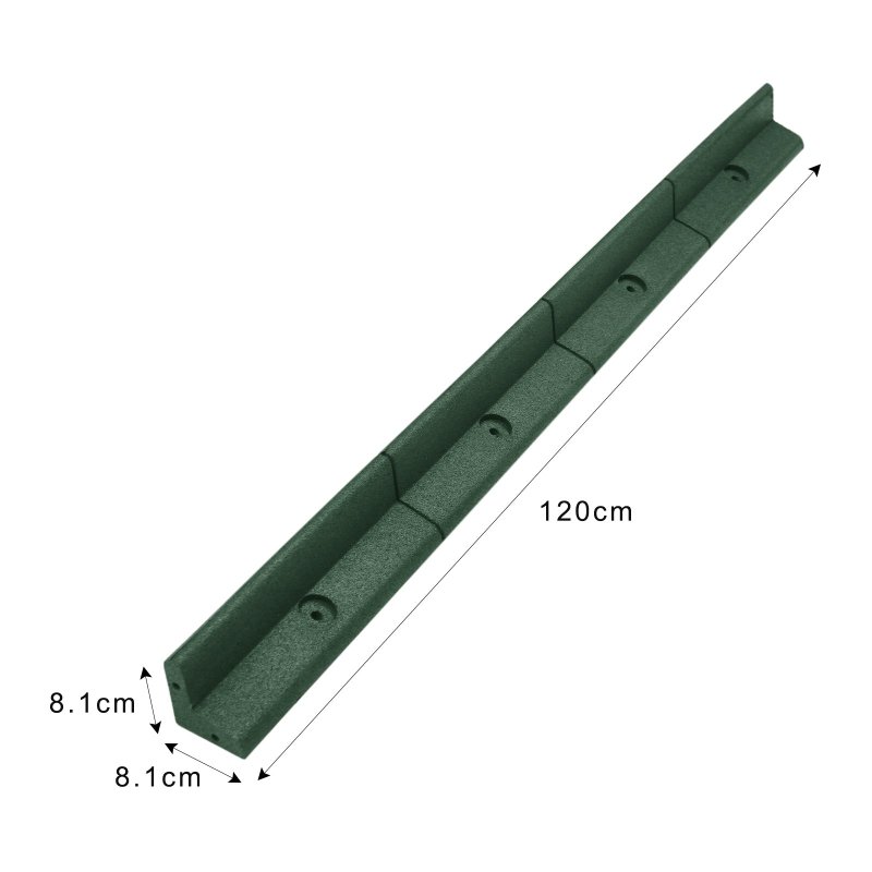 Flexible Lawn Edging Garden Border Grass Pathways Path Edge Vegetable Plot Flowerbed Raised Borders Rubber Artificial Grass Green | Pack of 46 x 1.2m