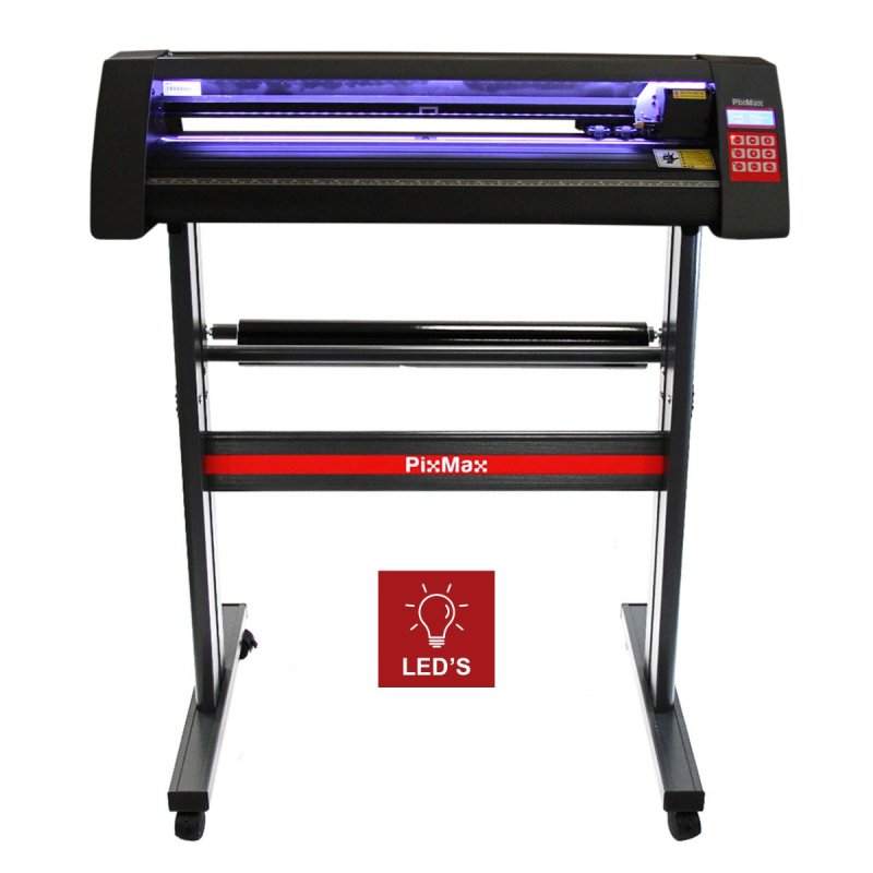 720mm Vinyl Cutter Plotter Machine with Stand & Rollers LED Light Optical Eye Laser Guide Integrated Ruler 28