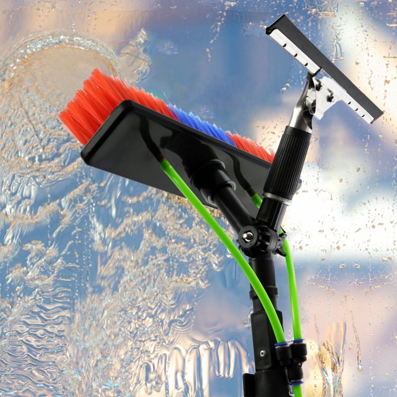 MAXBLAST 30ft Window Cleaning Pole / Water Fed Telescopic Brush / Extendable Cleaner Conservatory Roof