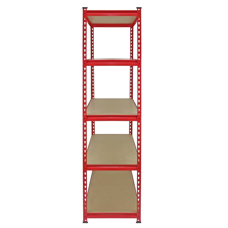 Monster Racking Z-Rax Heavy Duty Garage Storage Shelving, 360kg/shelf, 90cm x 183cm x 45cm, Red