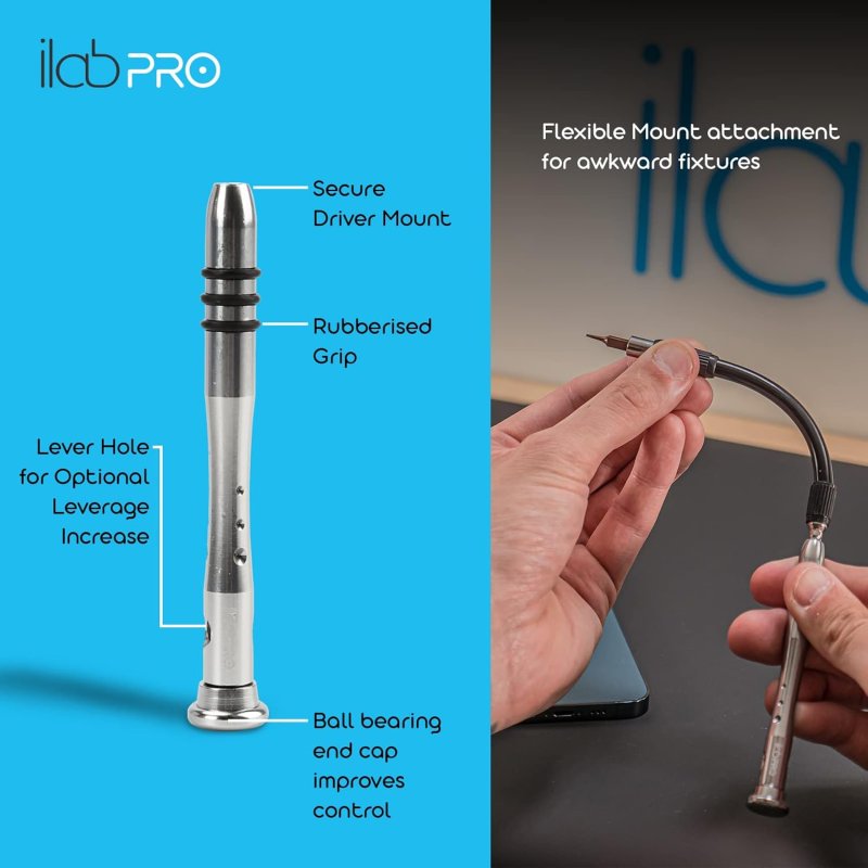 ilabPRO 90 Piece Precision Screwdriver Set Toolkit with Magnetic Micro Screwdriver and bits for Phone, Tablet, Laptop, PC, Watch and Glasses Repairs