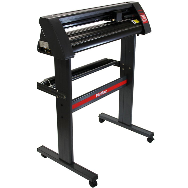 PixMax Vinyl Cutter Machine & FlexiStarter 11 Design Software, Decal & Garment Vinyl Cutting, Black