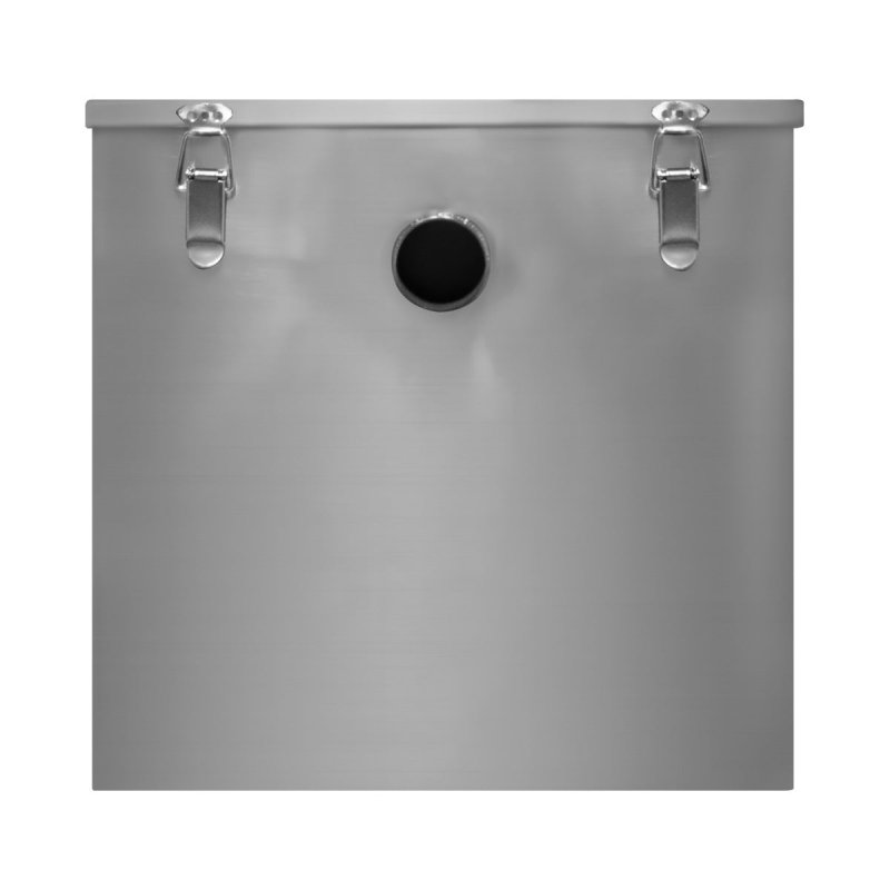 Commercial Grease Trap 120L Under Sink Interceptor 18KG Stainless Steel Waste Fat Oil Water Separator Filter Restaurant Kitchen Takeaway Hotel Cafe 50mm Inlet Outlet Compact 41cm H x 45cm W x 65cm D