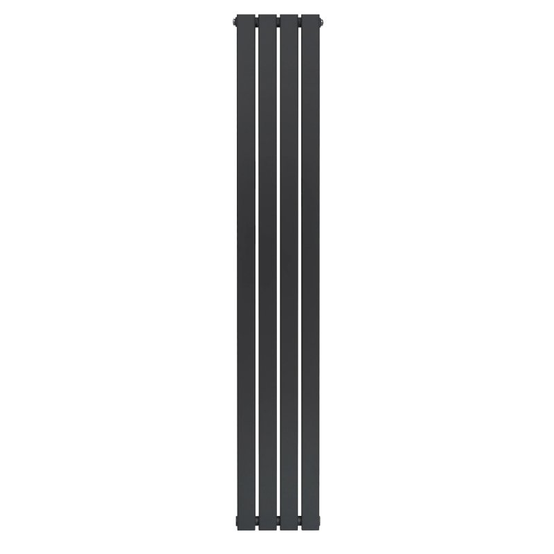 Flat Single Column Radiator - 1800 x 280mm - Anthracite Grey