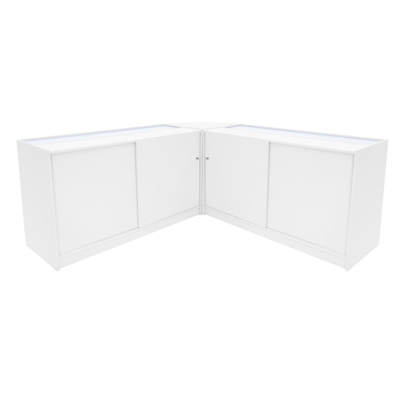 Apollo LED Shop Counter Set LM60 & 2 x K1500 - White