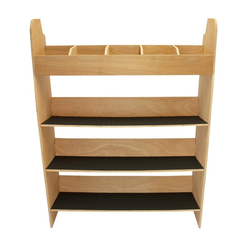 Van Racking Ford Transit Custom SWB LWB 12mm Thick Plywood Toolbox Storage Rack Shelving Tool Organiser Unit Caddy Drivers Side RHD LHD 136cm H x 102cm W x 30cm D FREE Non-Slip Rubber Mats