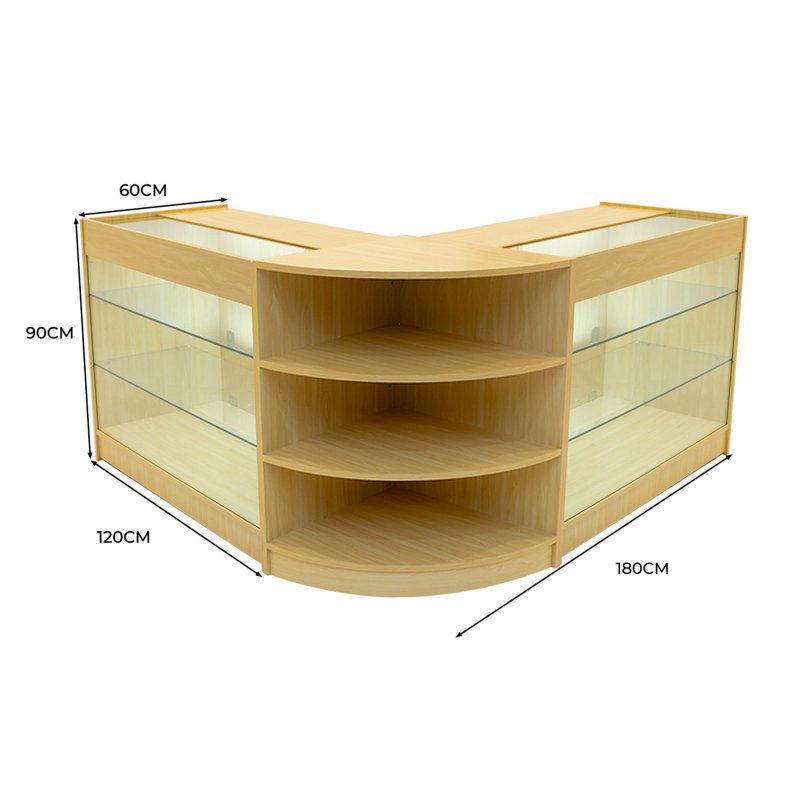 Apollo LED Shop Counter Set LM60 & 2 x K1200 - Maple