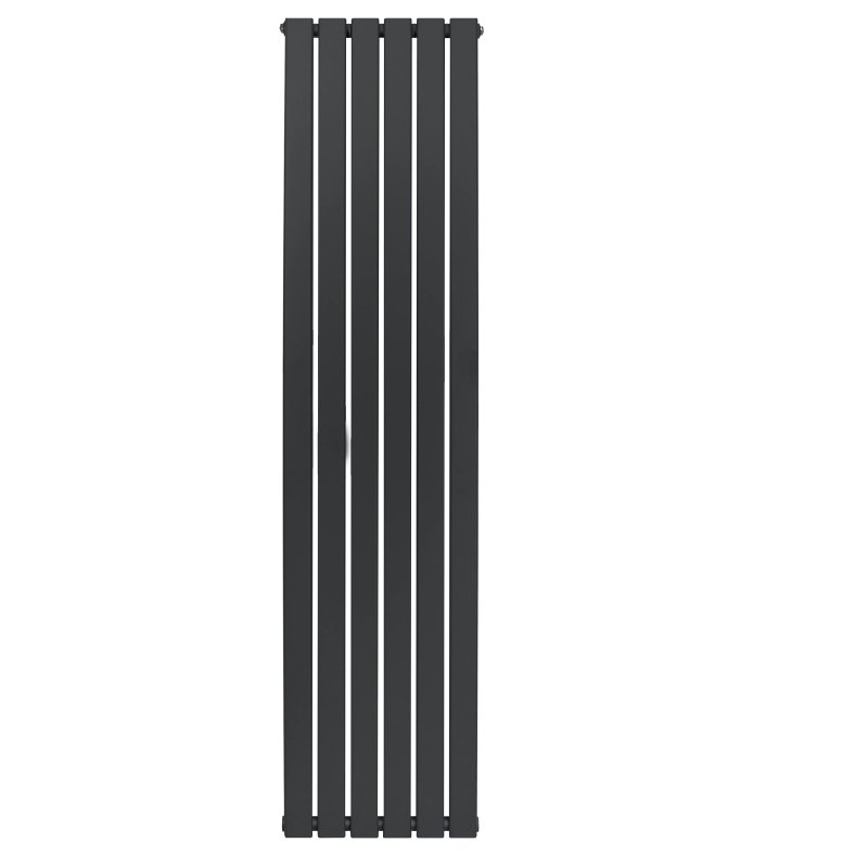 Flat Single Column Radiator - 1800 x 420mm - Anthracite Grey