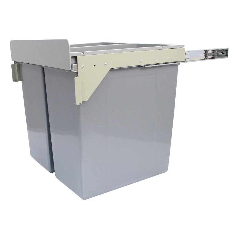 KuKoo Pullout Dust Bin Soft Close Sliding Recycling Double Kitchen 90L Recycle Waste